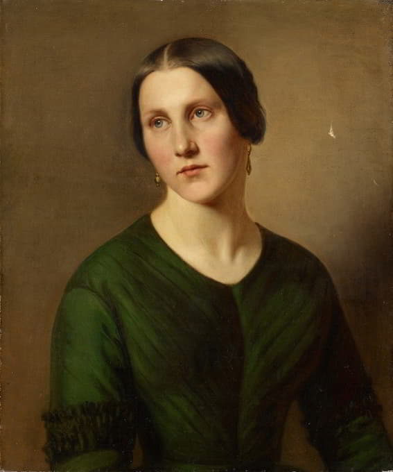 Adolf Follenweider - Portrait Of A Woman