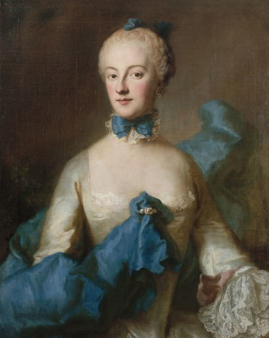 Georg Desmarées - Portrait de Marie-Anne-Josèphe de Bavière, margravine de Bade