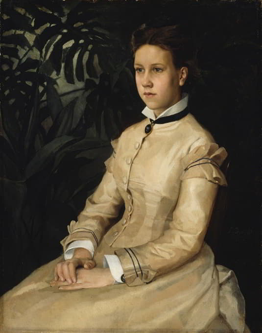 艺术家妹妹埃伦·爱德费尔特的肖像