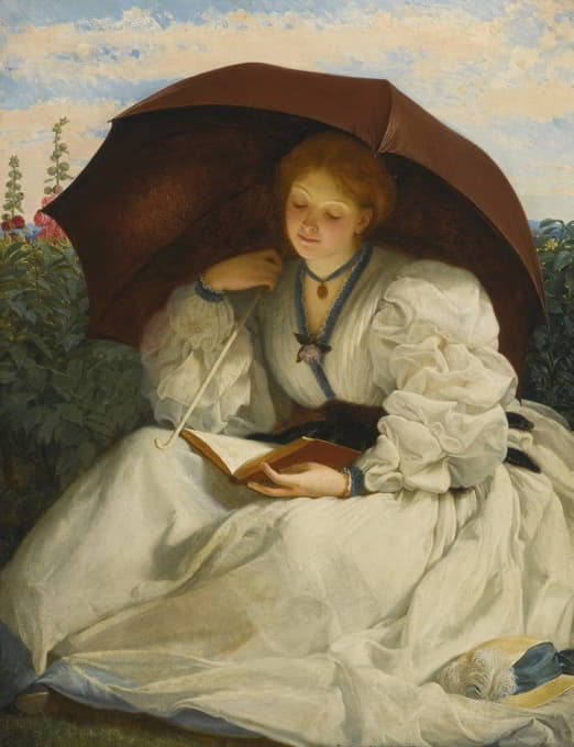 Charles Edward Perugini - Reading On A Sunny Afternoon