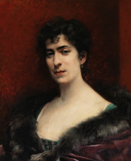Emmanuel De Dieudonné - Portrait Of Baroness Delort De Gléon