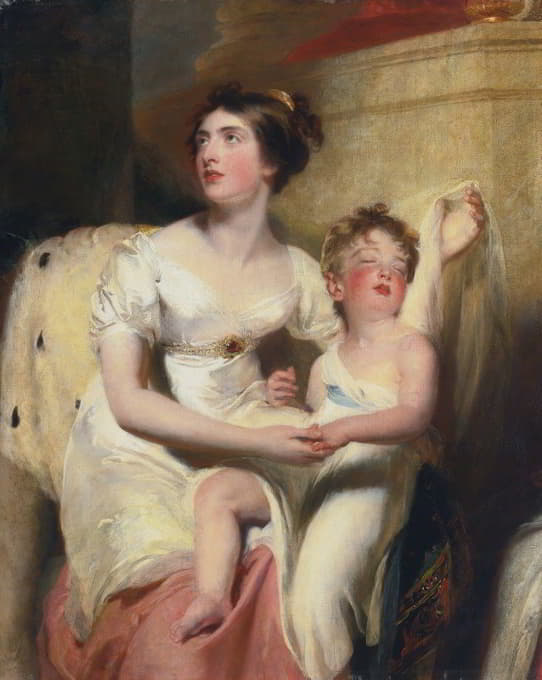 安妮，查理蒙伯爵夫人和她的儿子詹姆斯
