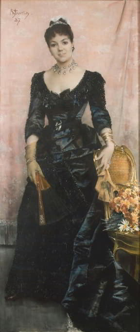 圣额梅斯尼尔男爵夫人肖像