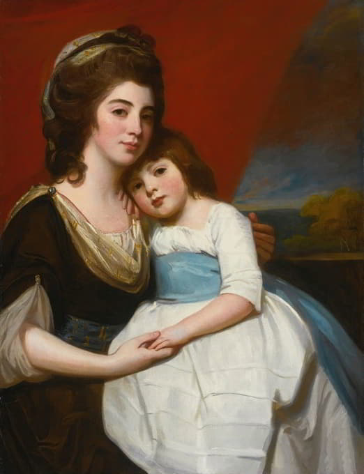 乔治亚娜·斯迈思夫人（约1757-1799年）及其儿子的肖像