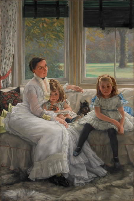 凯瑟琳·史密斯·吉尔夫人及其两个孩子的肖像
