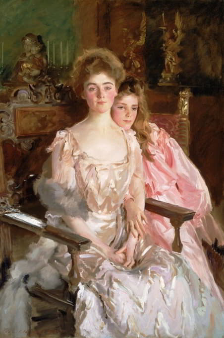 菲斯克·沃伦夫人（格雷琴·奥斯古德）和她的女儿瑞秋