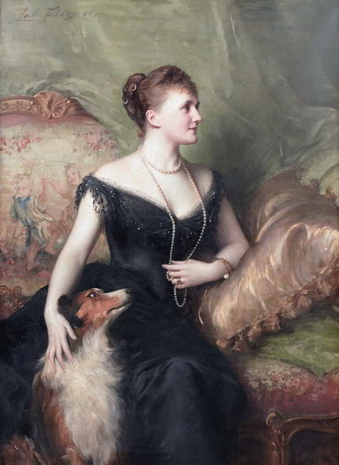 Luke Fildes - Mrs Mary Venetia James, Née Cavendish-Bentinck