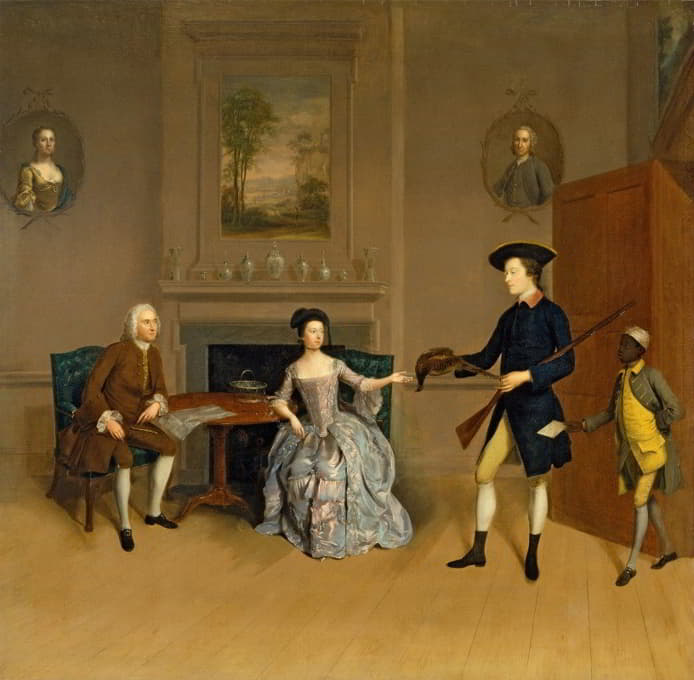 Arthur Devis - John Orde, His Wife Anne, And His Eldest Son William