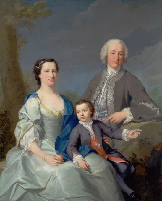 Andrea Soldi - Sir Robert and Lady Smyth with Their Son, Hervey