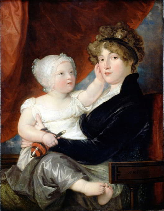 本杰明·韦斯特夫人和她的儿子本杰明·韦斯特三世