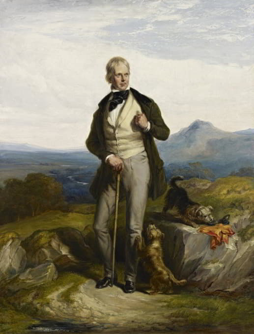 沃尔特·斯科特爵士，1771-1832年。小说家和诗人