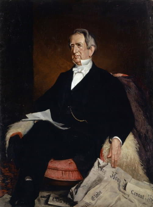 美国国务卿威廉·亨利·西华德画像