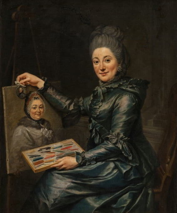 Johann Georg Ziesenis - Portrait of the Artist’s Daughter Elisabeth, Married Lampe