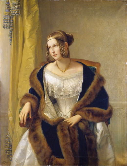 Philipp Veit - Portrait of the Baroness of Bernus