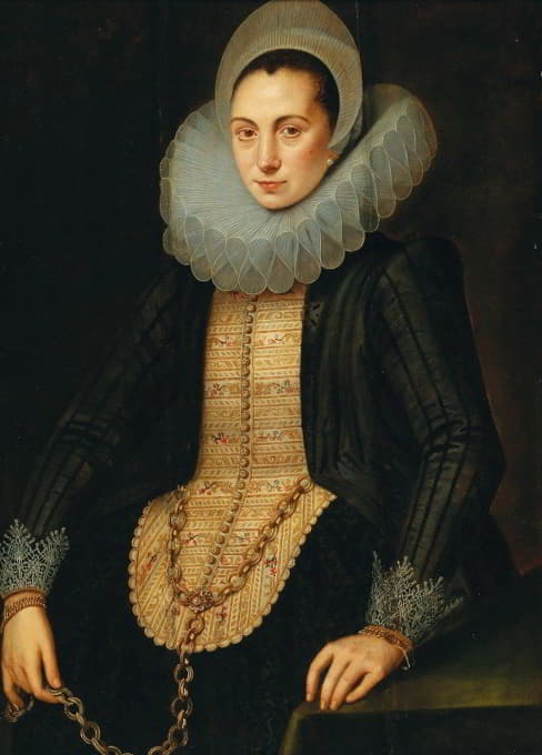 Circle of Jan Anthonisz. van Ravesteyn - Portrait Of A Young Lady