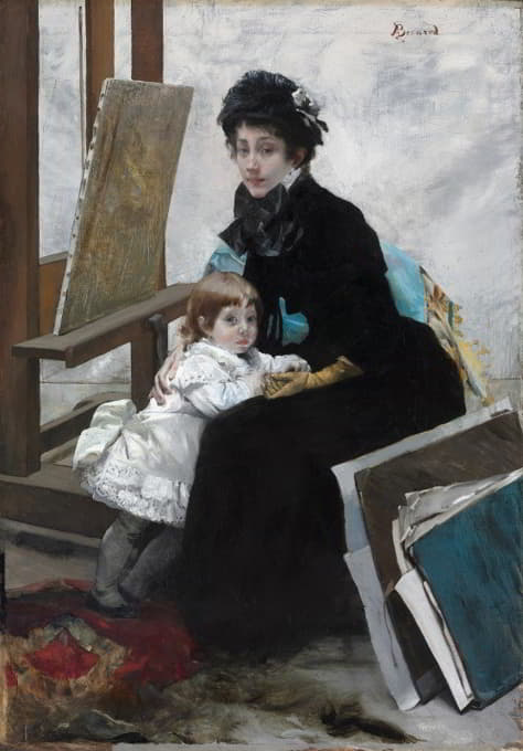 Albert Besnard - Madeleine Lerolle and Her Daughter Yvonne