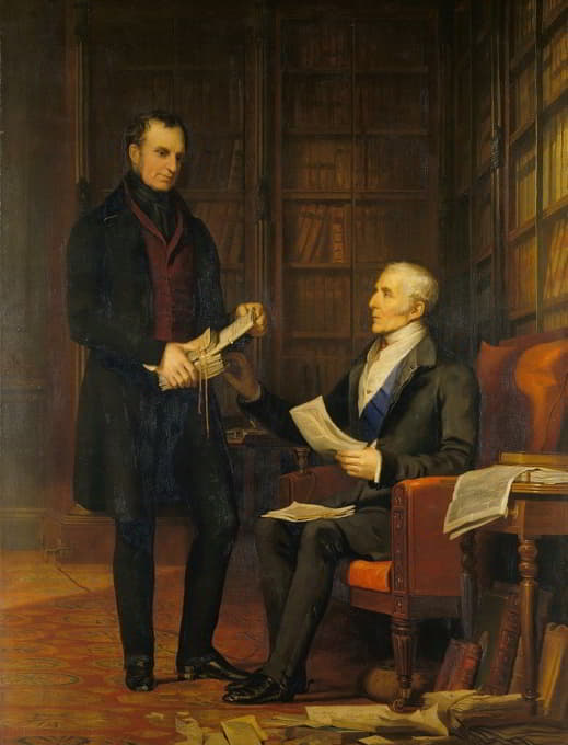 Andrew Morton - The Duke of Wellington with Colonel Gurwood at Apsley House