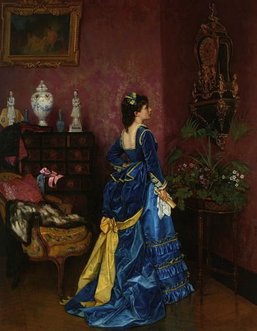 Auguste Toulmouche - Le Robe Bleu