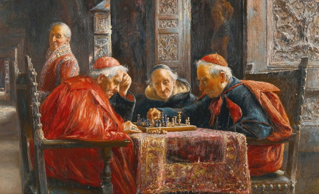 José Gallegos Y Arnosa - A Game Of Chess