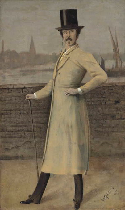 Walter Greaves - Portrait of James McNeill Whistler
