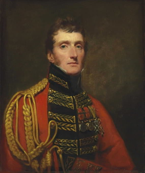 Sir Henry Raeburn - Portrait Of Lieutenant General William Stuart