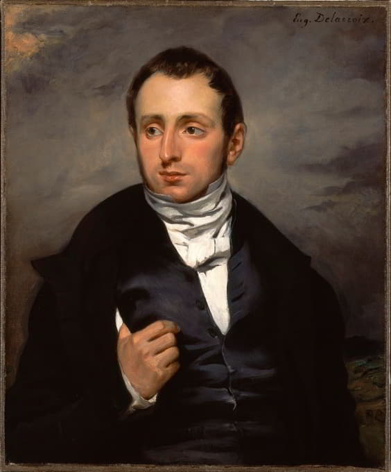 Eugène Delacroix - A Portrait of Dr. François-Marie Desmaisons