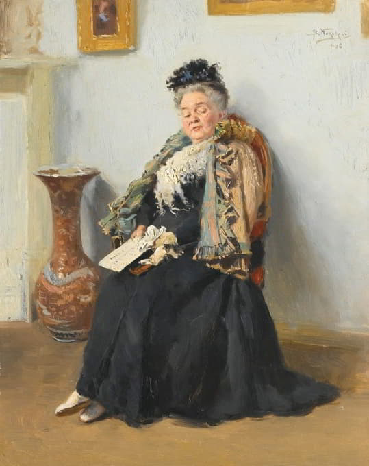 Vladimir Egorovich Makovsky - Portrait Of A Noblewoman