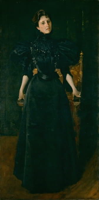 黑衣女子肖像