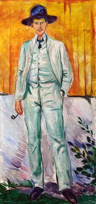 画家路德维格·卡斯滕的肖像