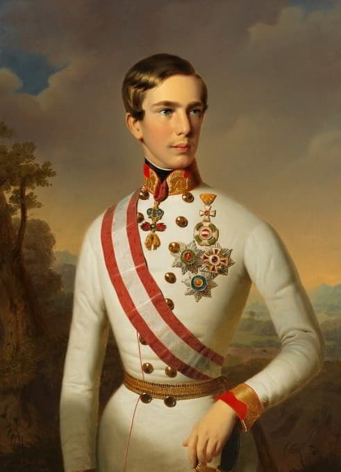 弗朗茨·约瑟夫一世皇帝穿着加拉陆军元帅的制服