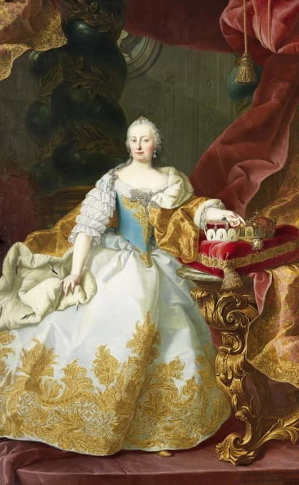 Martin van Meytens - Maria Theresia mit Joseph II. als Kind