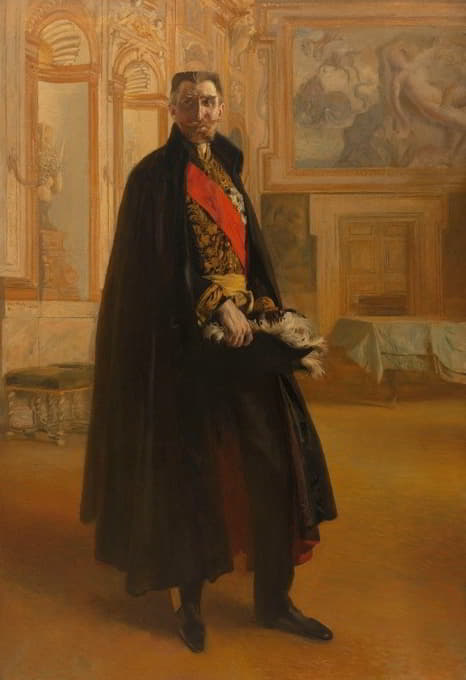 卡米尔·巴雷尔在法尔内塞宫的肖像