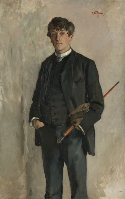 Eilif Peterssen - Portrait of the Painter Kalle Løchen