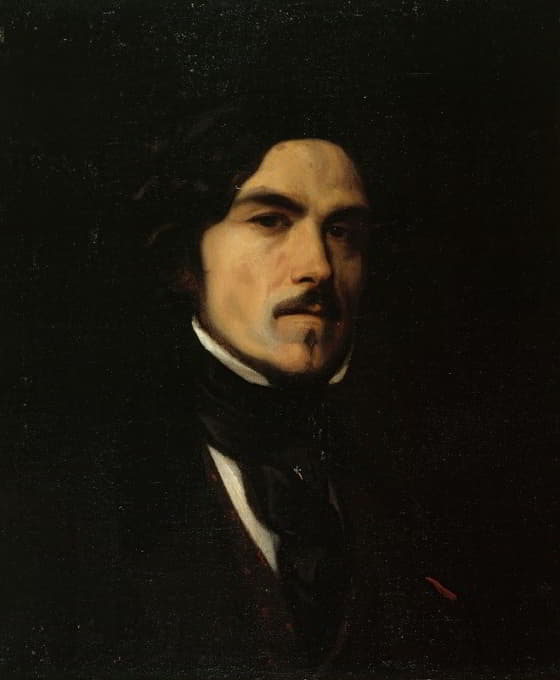 Emile Champmartin - Portrait d’Eugène Delacroix (1798-1863), peintre