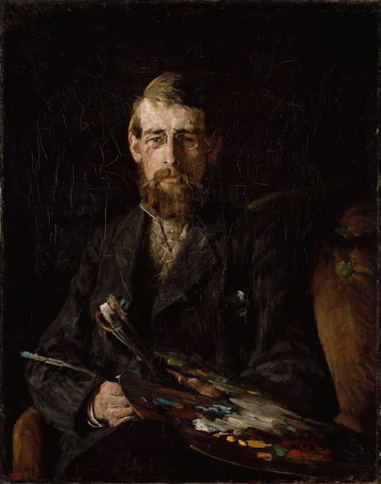 画家尼尔斯·汉斯汀的肖像