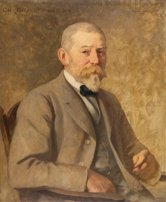 建筑师查尔斯·路易斯·吉劳特肖像（1851-1932）