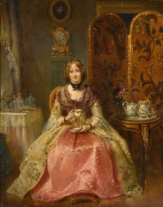多萝西·内维尔夫人在闺房中的画像