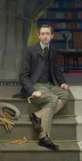 一位爱德华时代年轻人的肖像