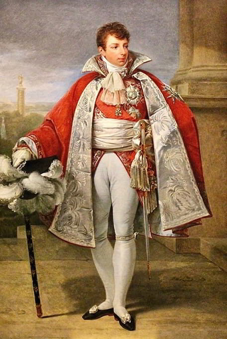 弗留尔公爵杰拉德·克里斯托夫·米歇尔·杜洛克的肖像，穿着宫殿元帅的服装