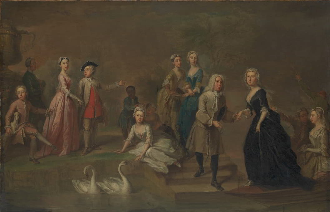 Bartholomew Dandridge - Uvedale Tomkyns Price (1685–1764) and Members of His Family possibly