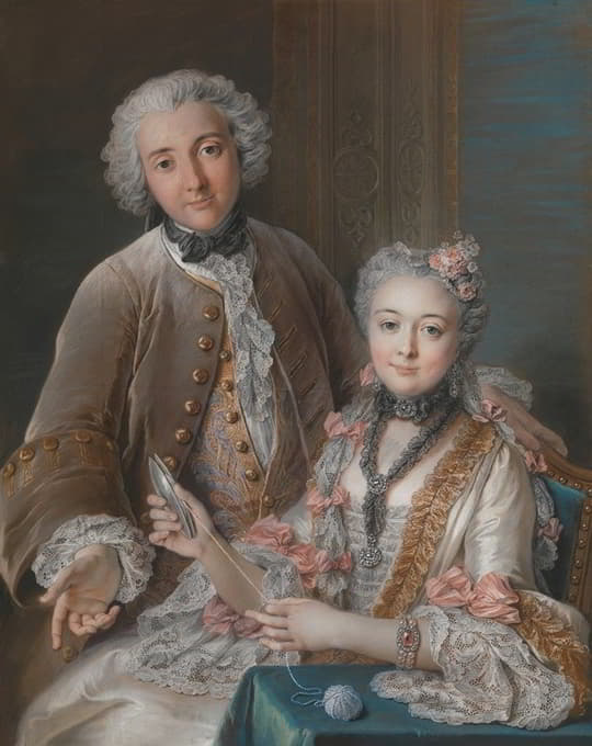 Charles-Antoine Coypel - François de Jullienne (1722–1754) and Marie Élisabeth de Jullienne (1724–1795)