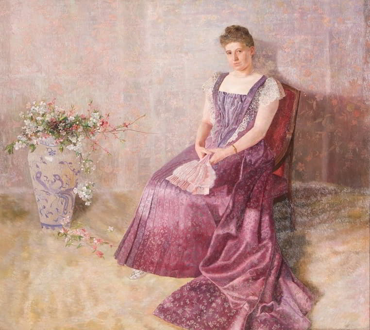 Karl Mediz - Das lila Staatskleid. Frau von Birkenreuth