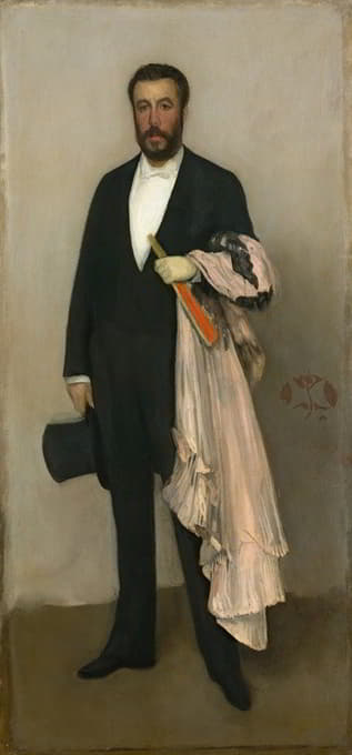 James McNeill Whistler - Arrangement in Flesh Colour and Black; Portrait of Theodore Duret