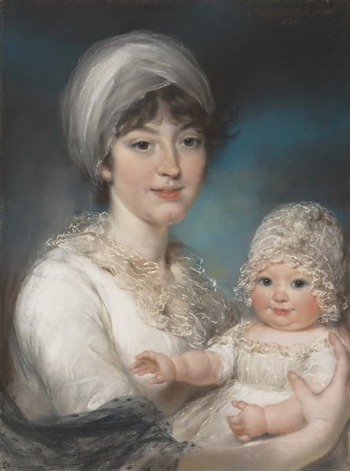 罗伯特·舒洛克夫人（亨丽埃塔·安·简·拉塞尔，1775-1849）及其女儿安