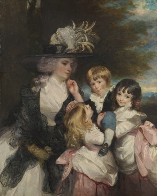 史密斯夫人（夏洛特·德拉瓦尔）和她的孩子（乔治·亨利、路易莎和夏洛特）
