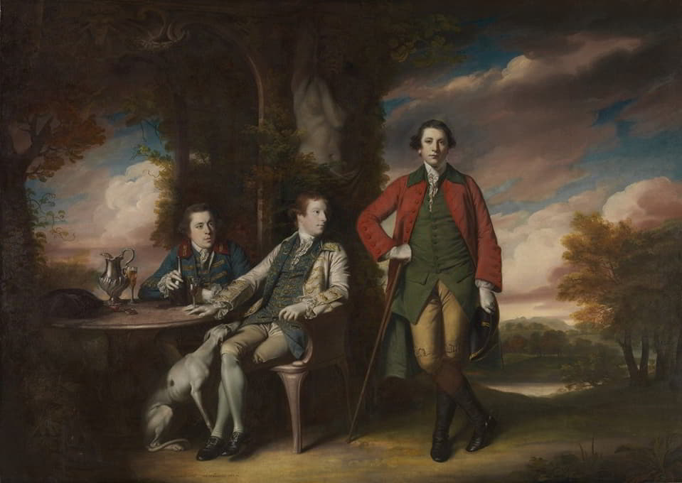 Sir Joshua Reynolds - The Honorable Henry Fane (1739–1802) with Inigo Jones and Charles Blair
