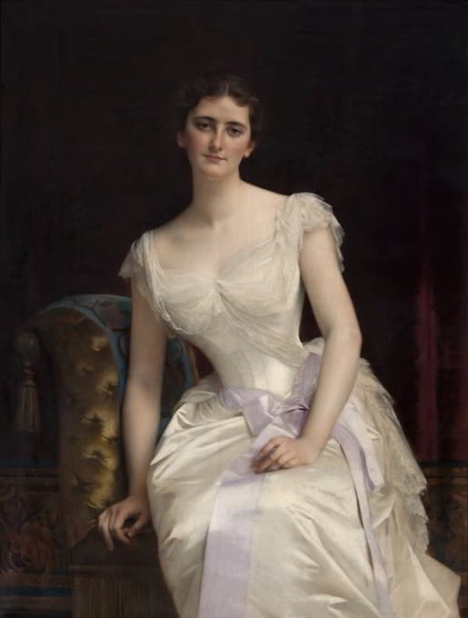 玛丽·维多利亚·莱特（Mary Victoria Leiter）的肖像，后来的印度总督凯德尔斯顿（Kedleston）的库松夫人