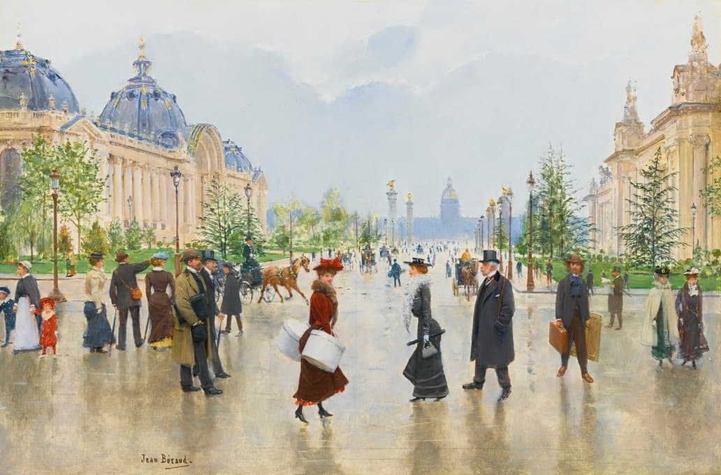 Jean Béraud - Entre Le Petit Et Le Grand Palais, Avenue Alexandre-III