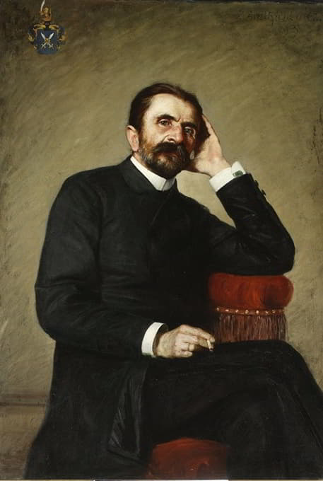 艺术家父亲米夏安德里丘维奇的肖像