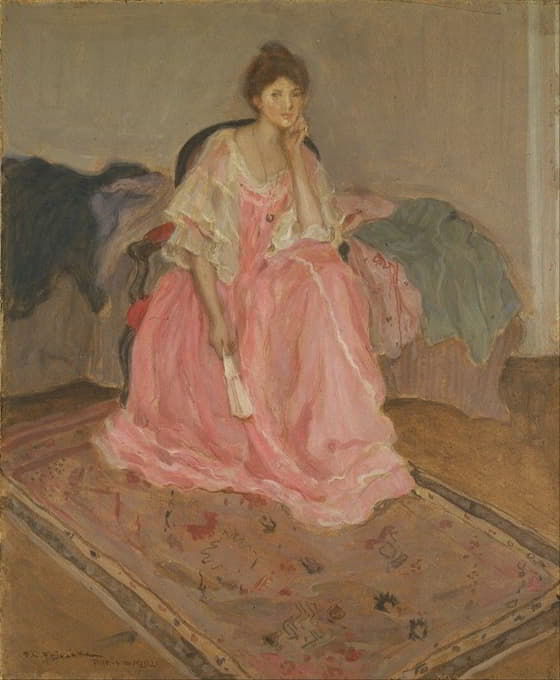Frederick Carl Frieseke - Lady in Pink
